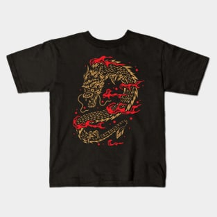 dragon illustration Kids T-Shirt